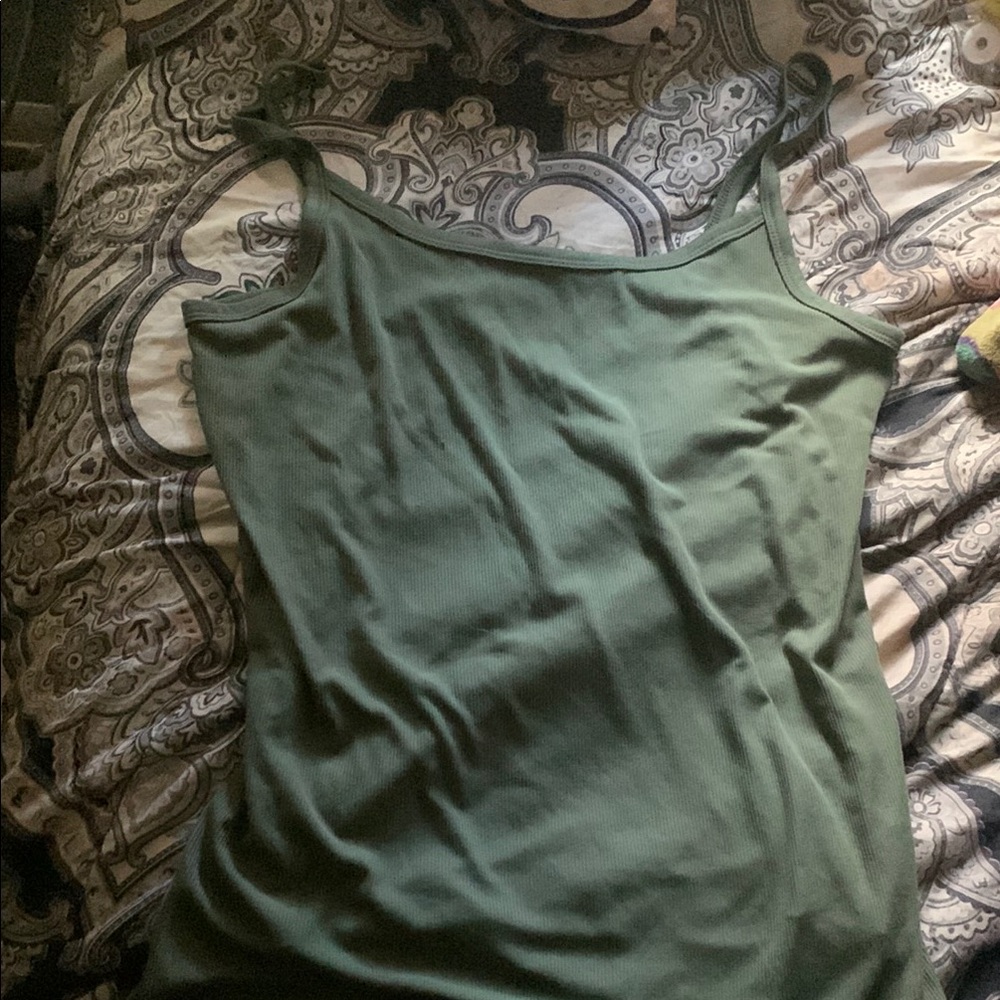 No Boundaries Green Cami Top